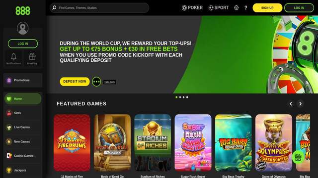 888casino.it casino screenshot